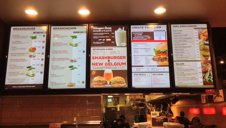 vantagens de um menu board