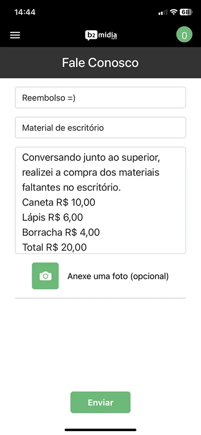 Fale conosco