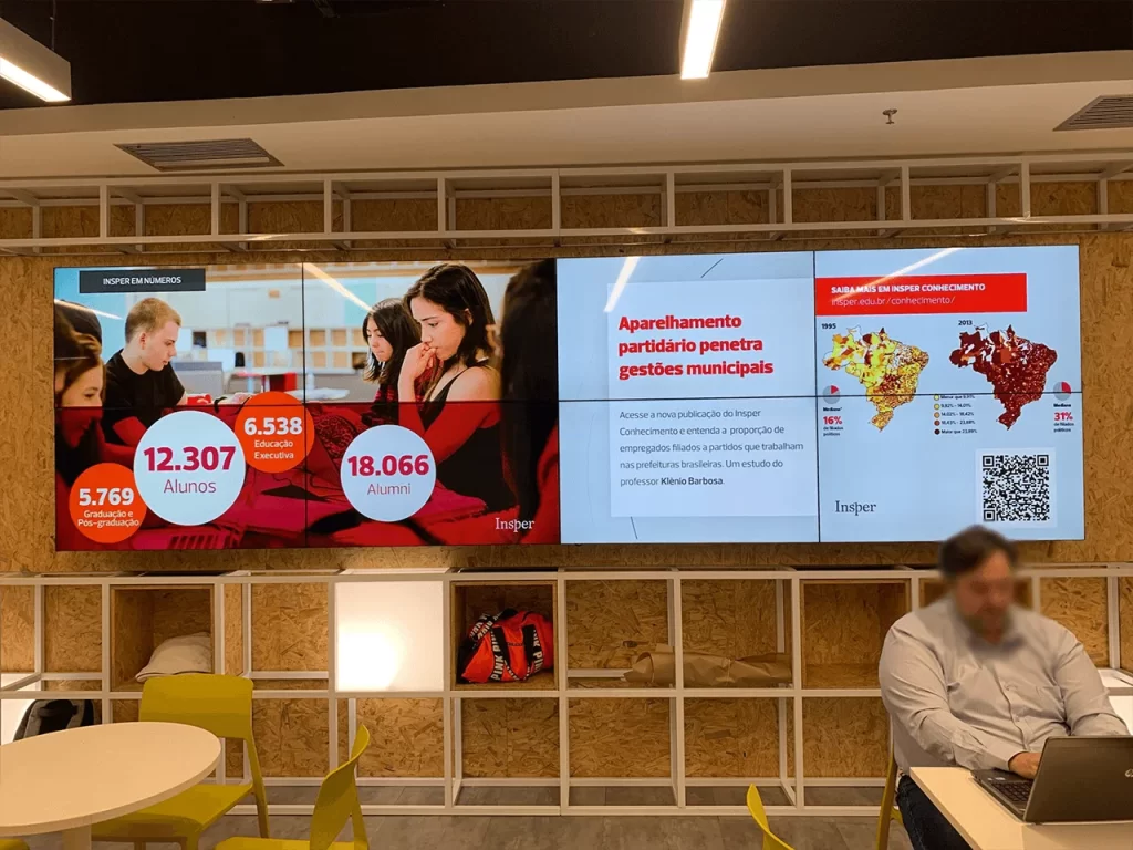 digital signage Solução de Digital Signage da B2 Mídia